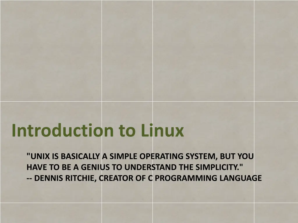 introduction to linux