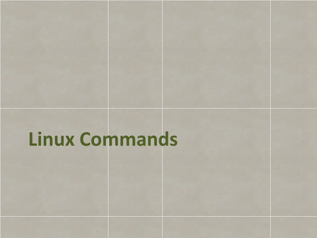 linux commands