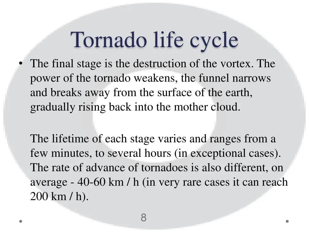 tornado life cycle the final stage