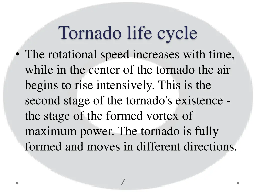 tornado life cycle the rotational speed increases