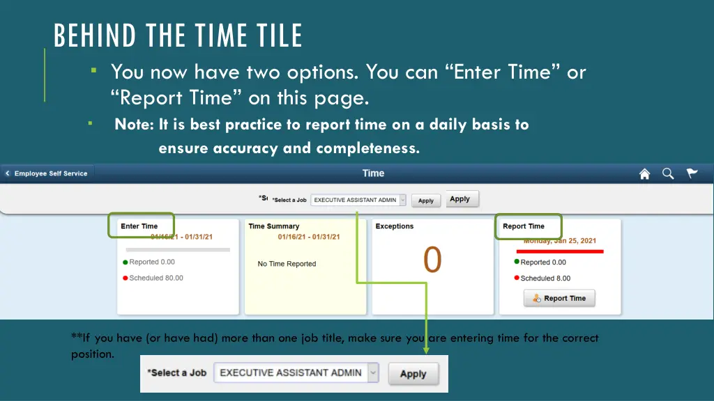 behind the time tile you now have two options