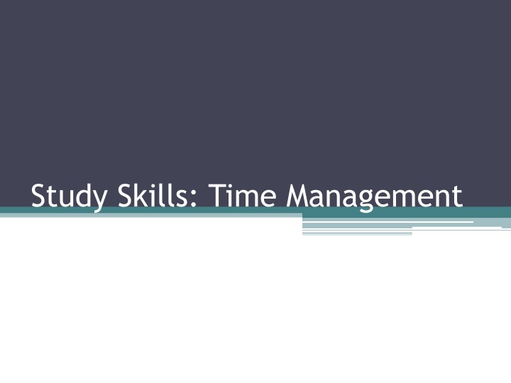 study skills time management