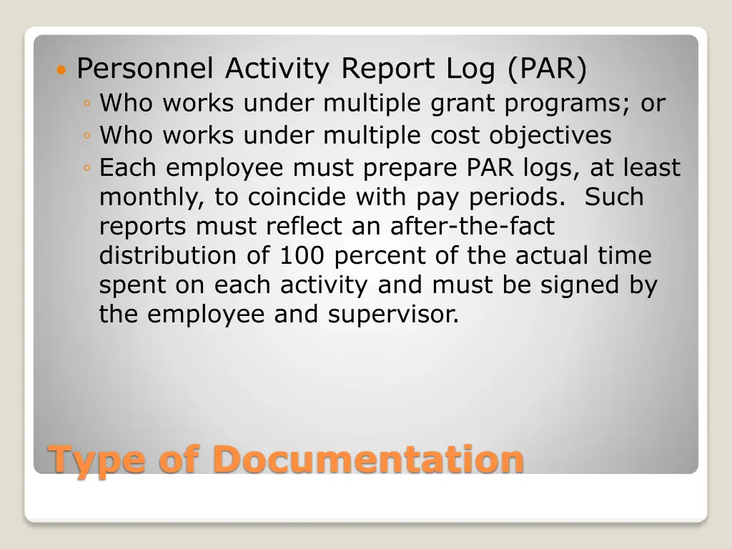 personnel activity report log par who works under