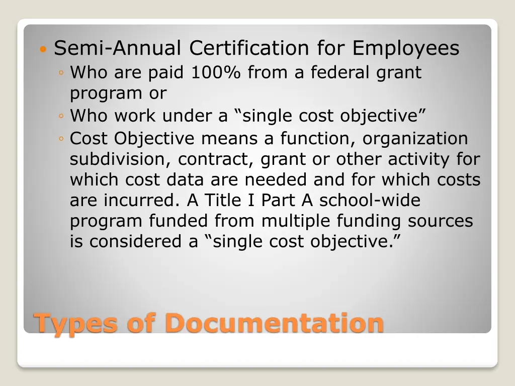 semi annual certification for employees