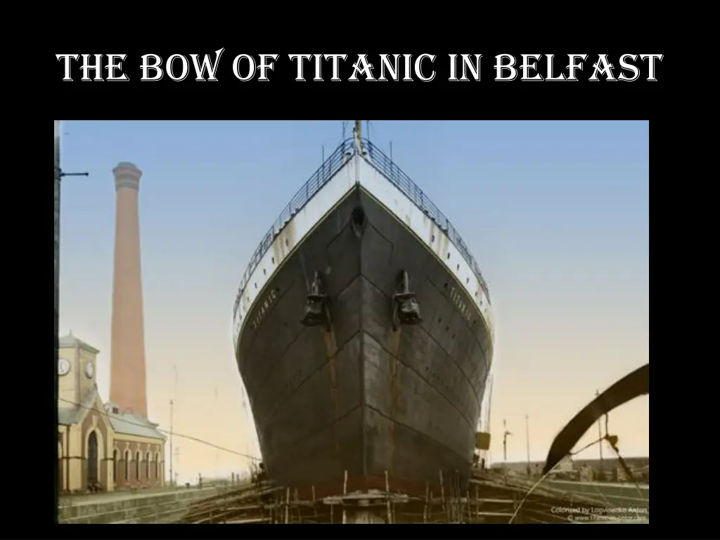 the bow of titanic in belfast