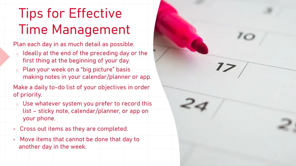 tips for effective time management 1