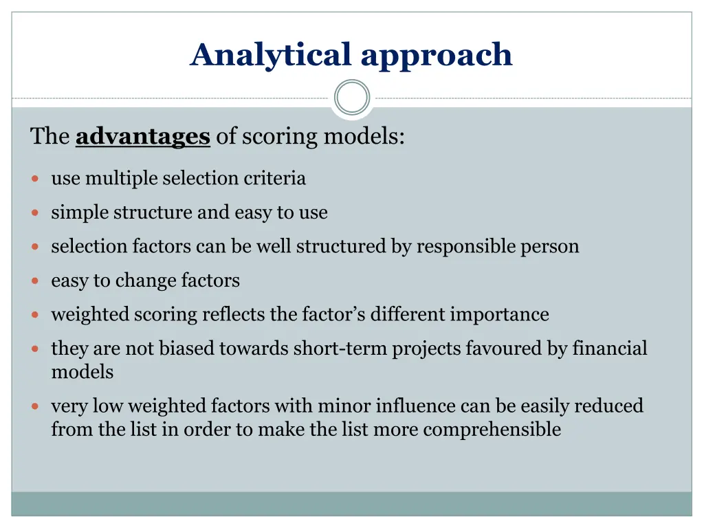 analytical approach 6