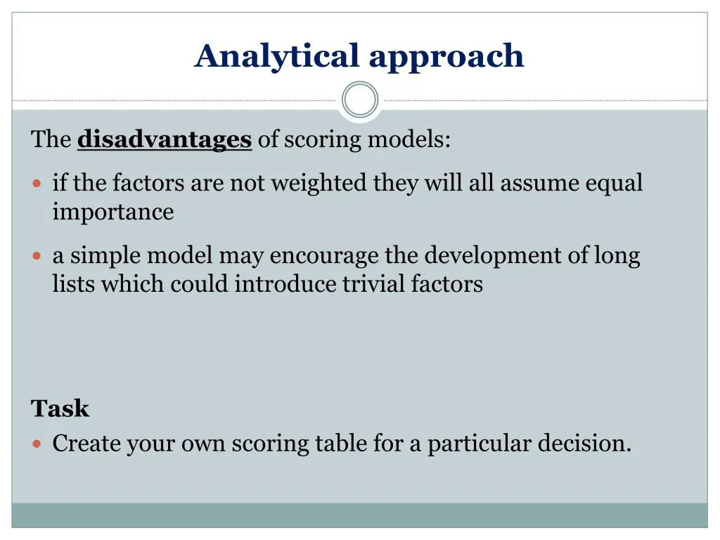 analytical approach 7