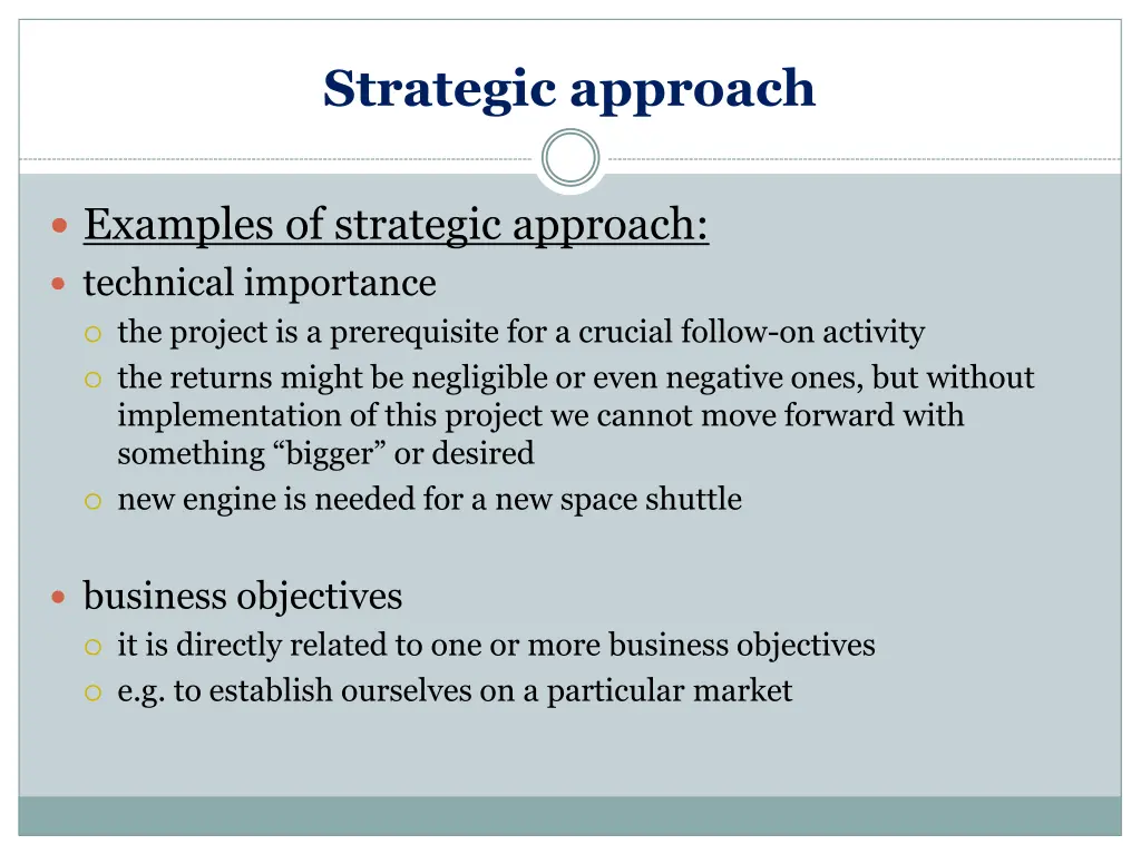 strategic approach 1