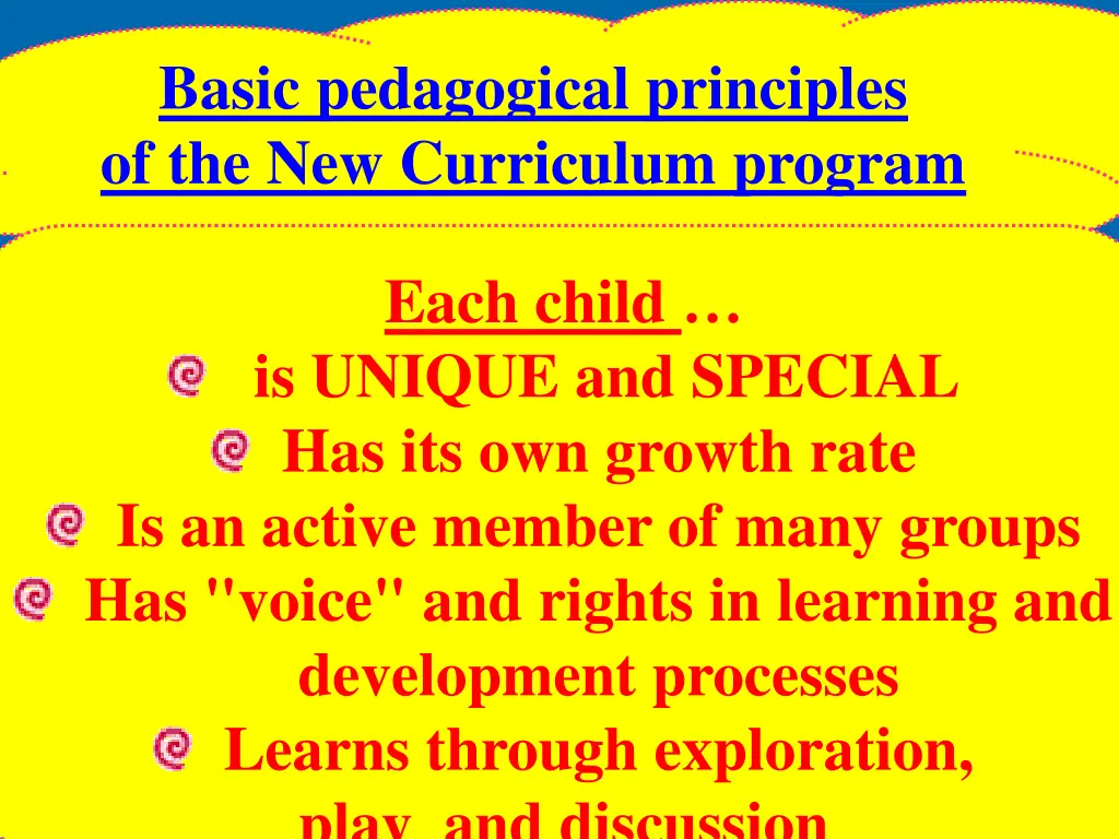 basic pedagogical principles