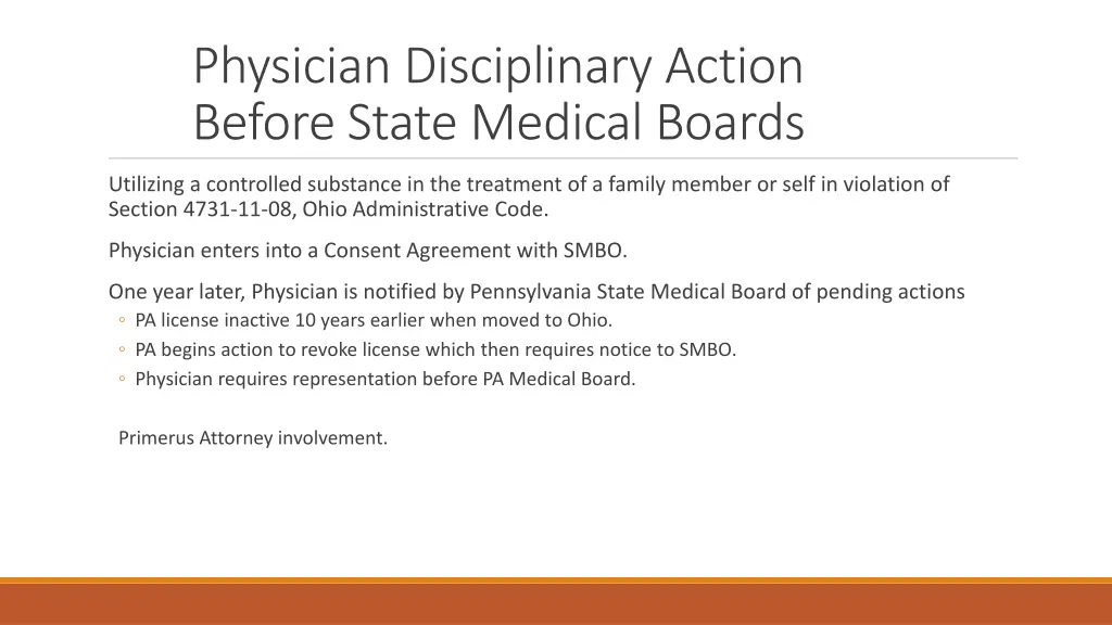 physician disciplinary action before state