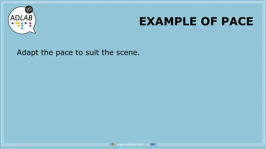 example of pace