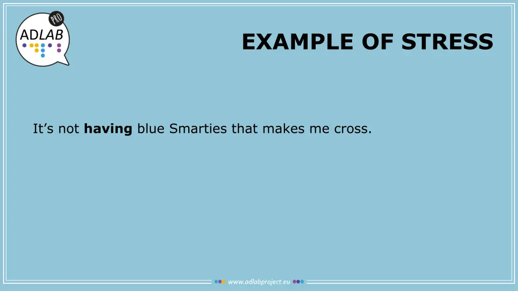 example of stress 1