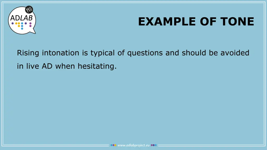 example of tone