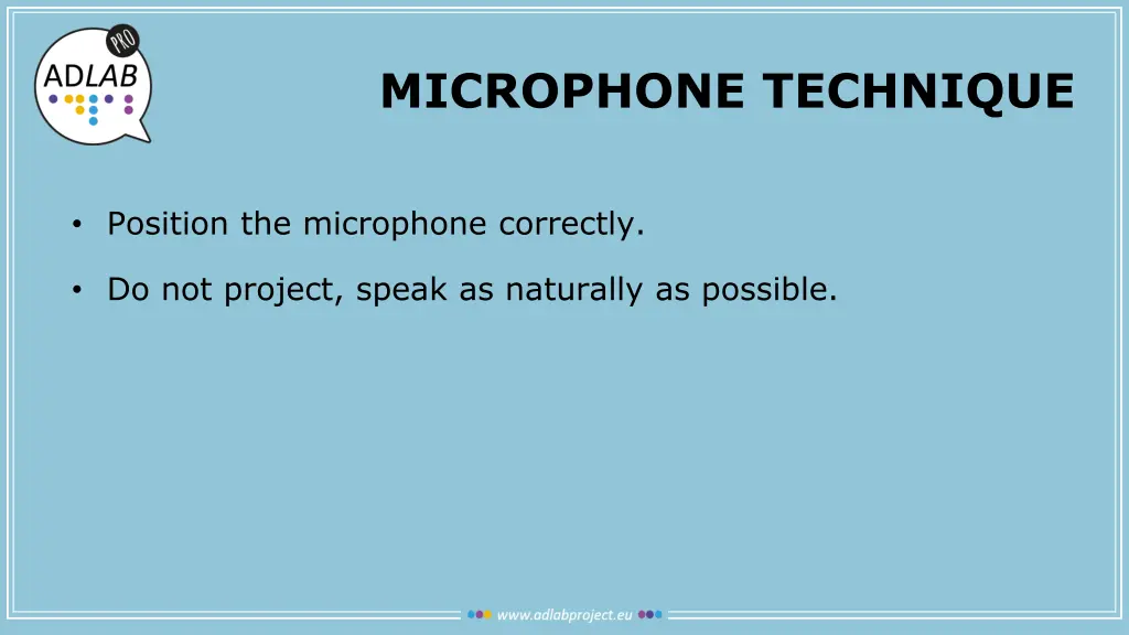 microphone technique