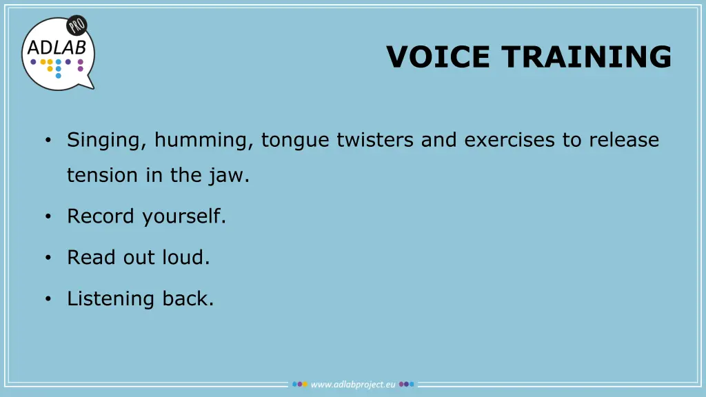 voice training