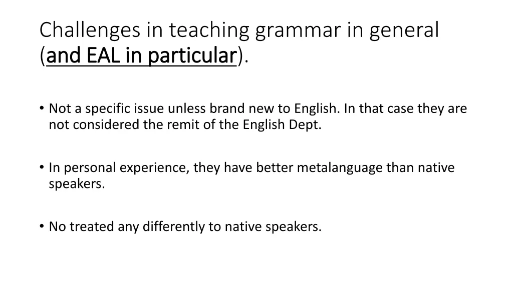 challenges in teaching grammar in general 2