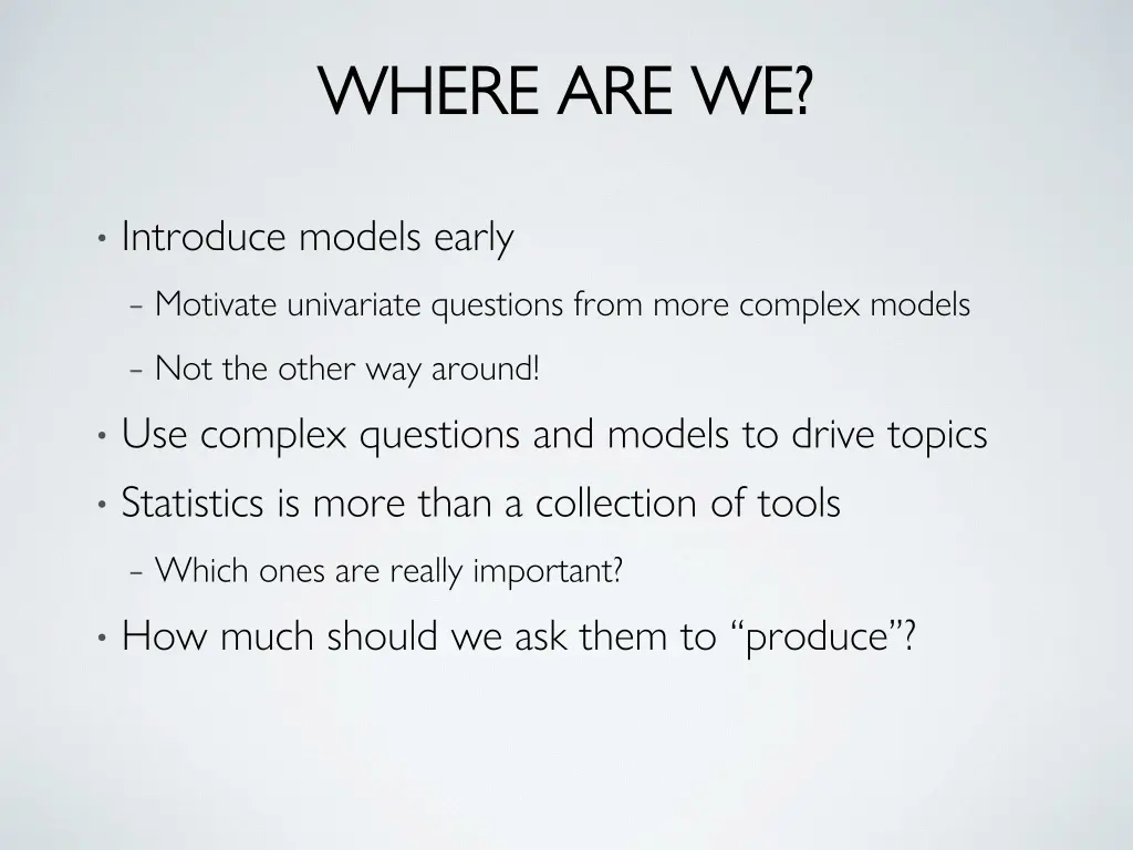 where are we where are we