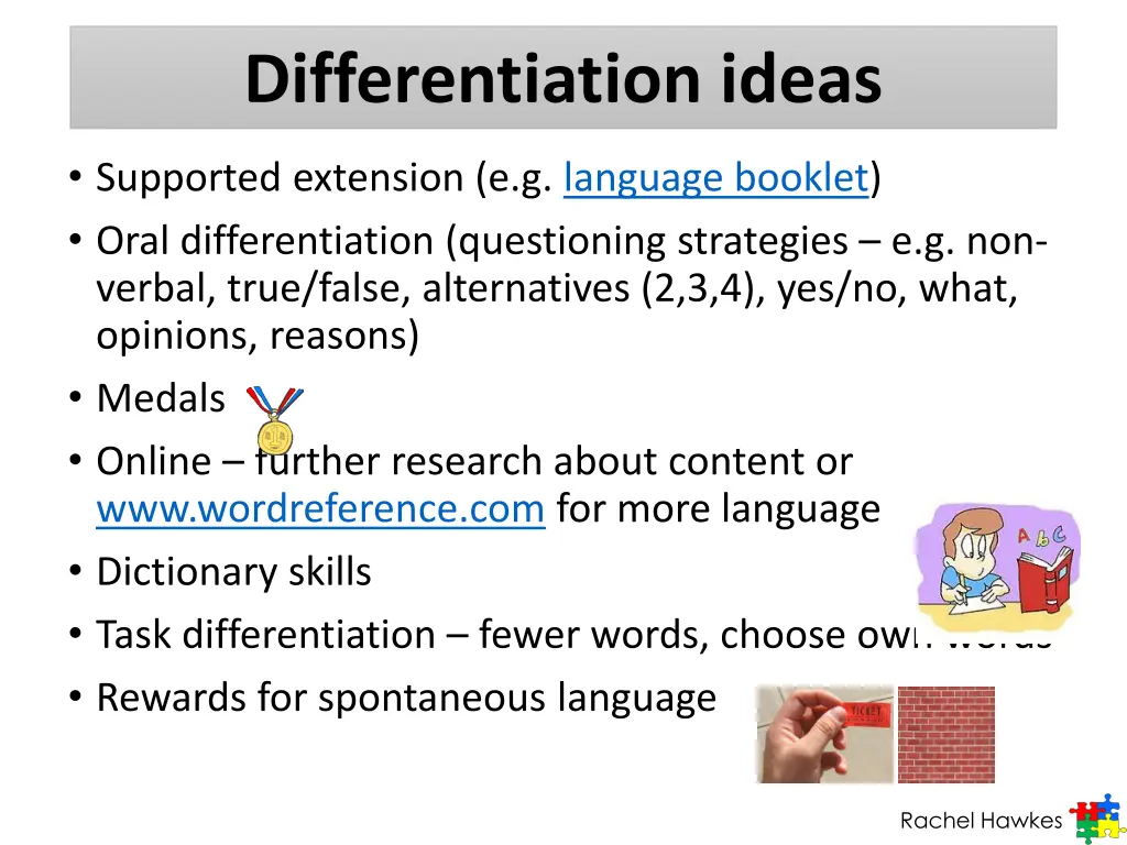 differentiation ideas