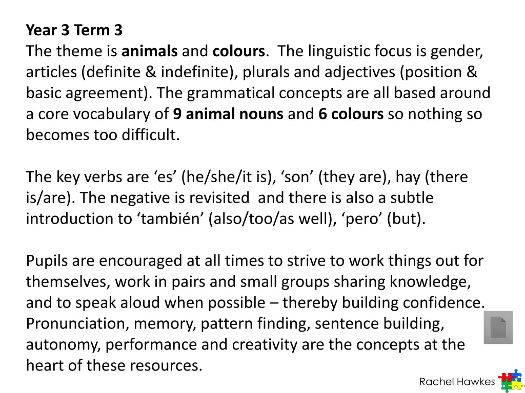 year 3 term 3 the theme is animals and colours 1