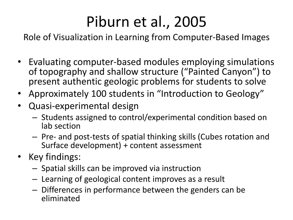 piburn et al 2005