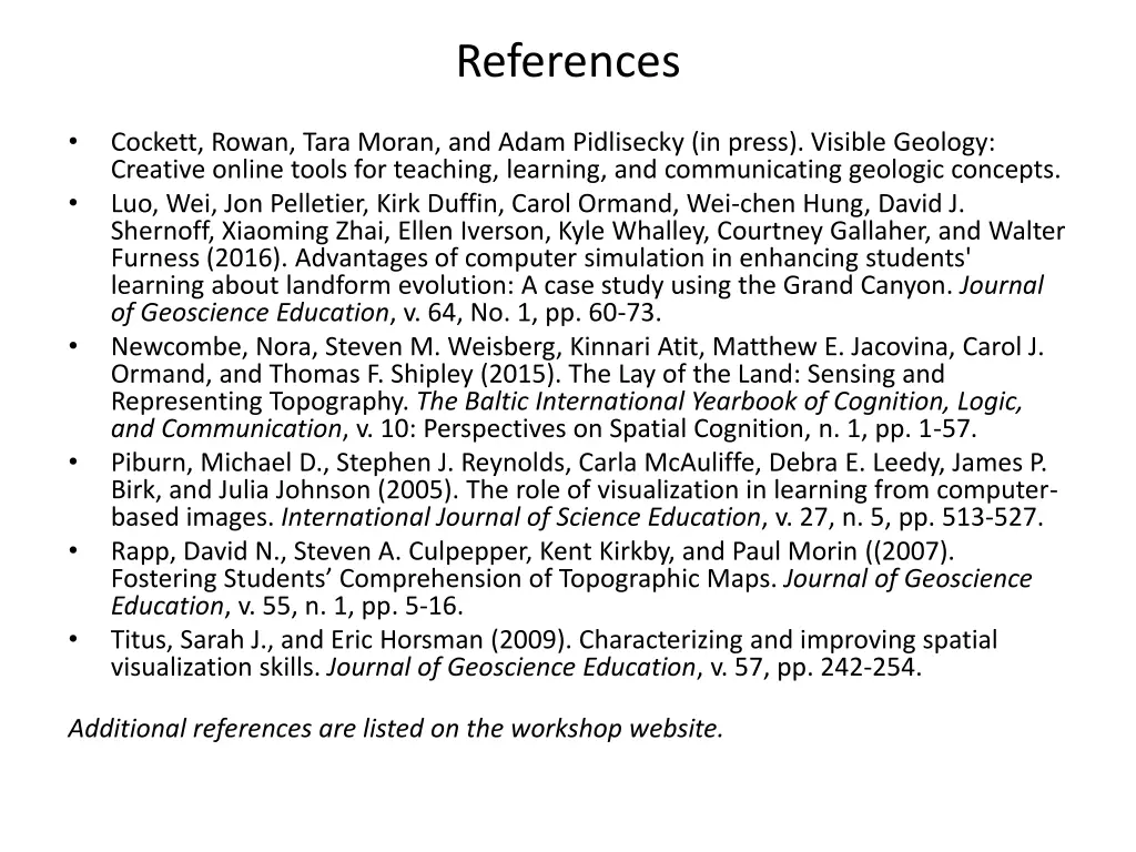 references