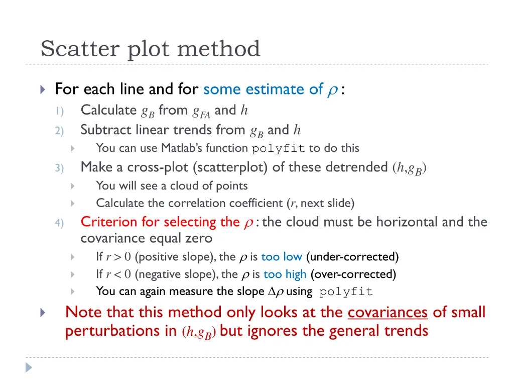 scatter plot method
