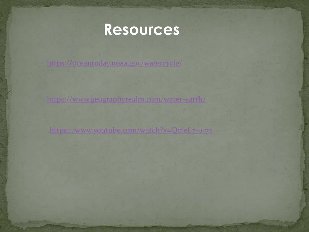resources