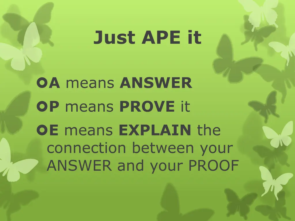just ape it
