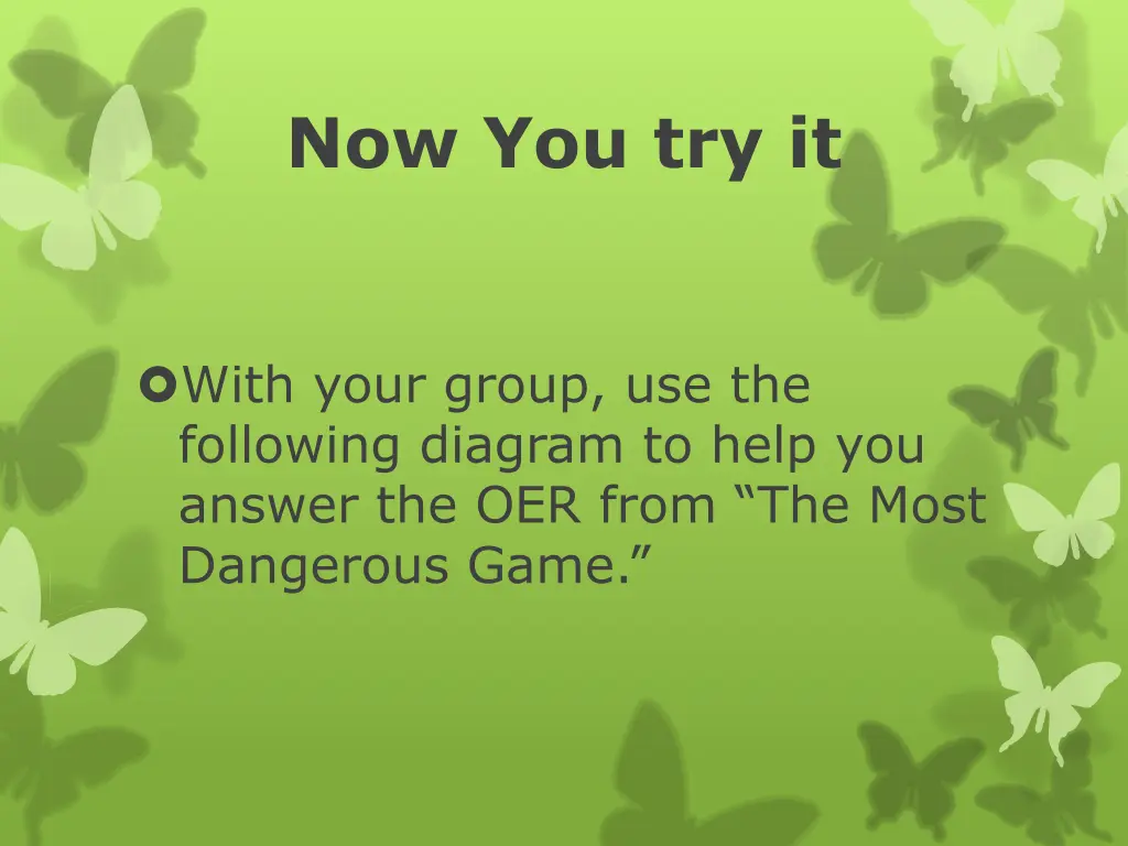 now you try it