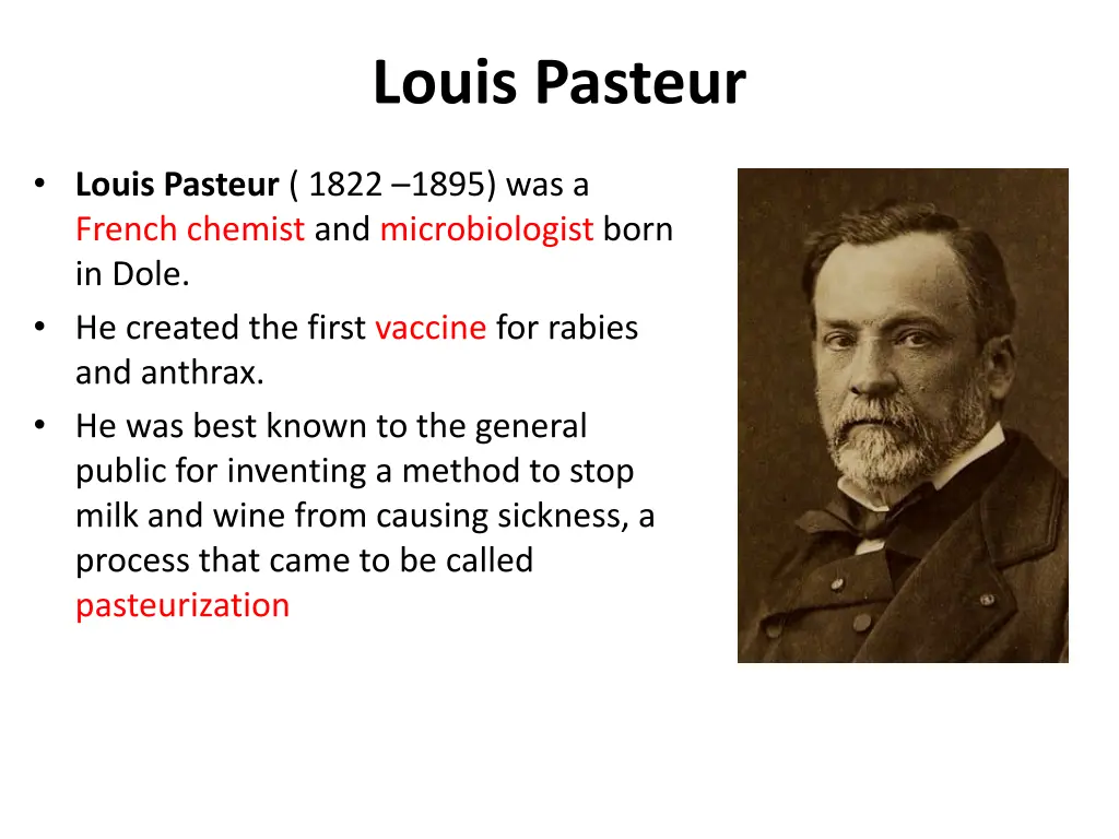 louis pasteur