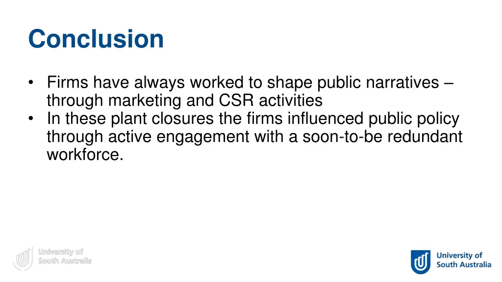 conclusion