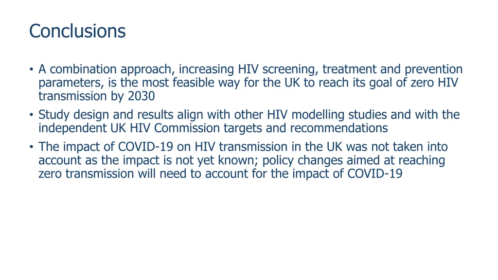 conclusions