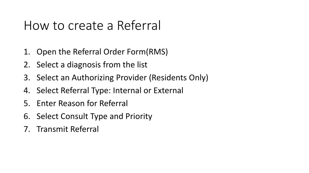 how to create a referral 1