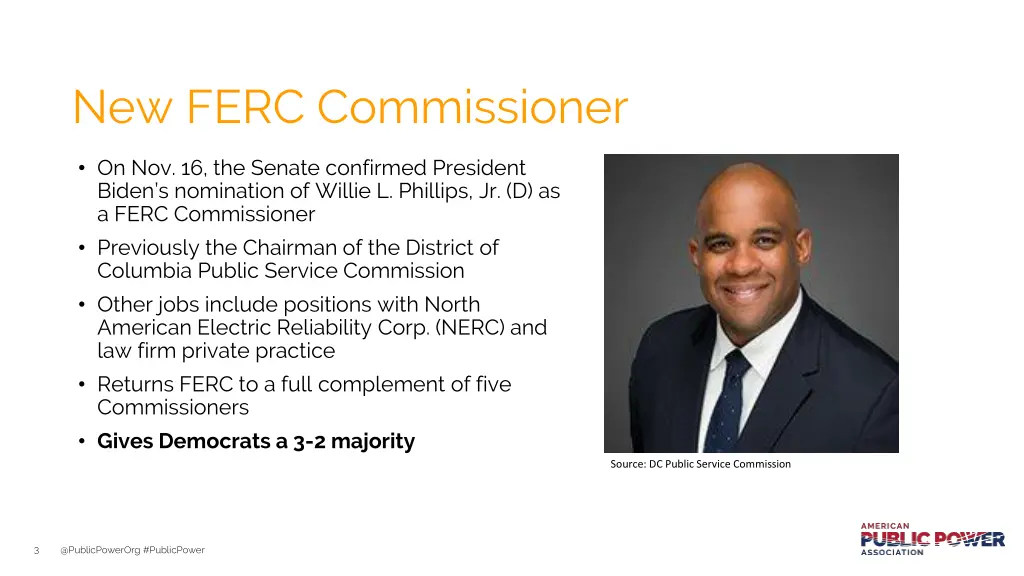 new ferc commissioner