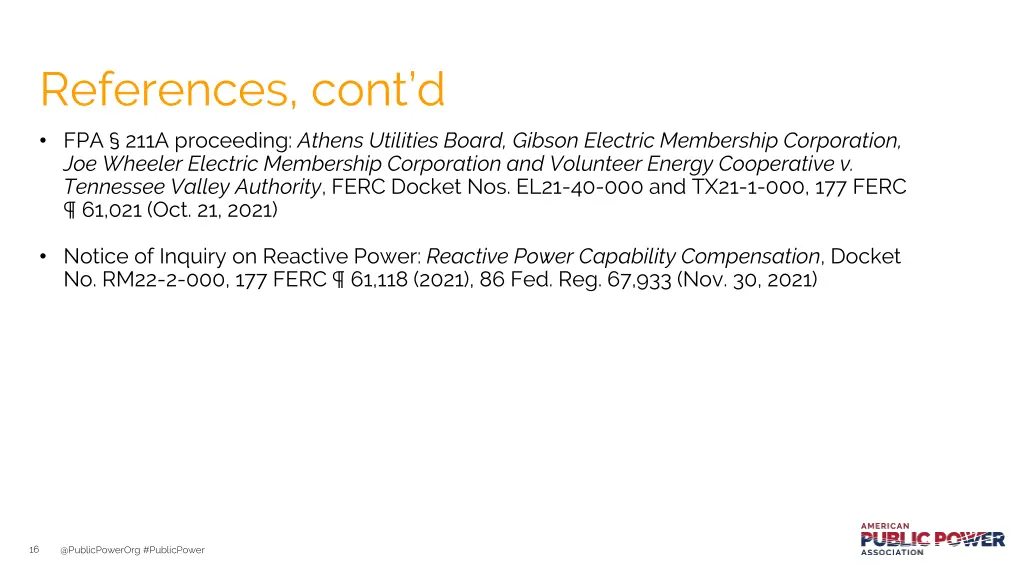 references cont d