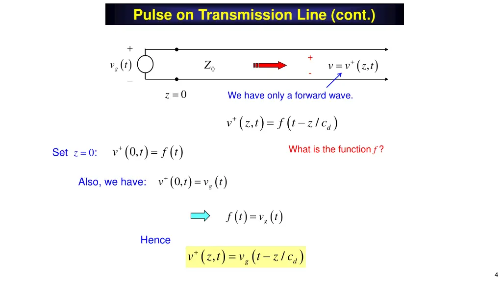pulse on transmission line cont 1