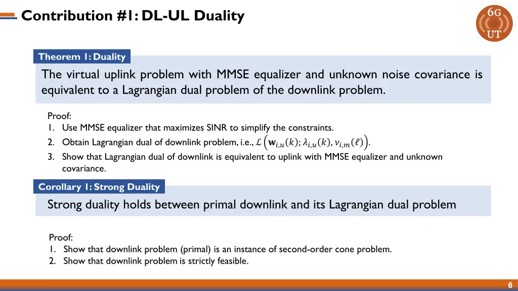 contribution 1 dl ul duality