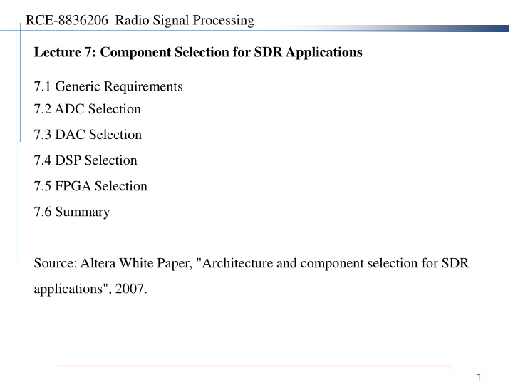 rce 8836206 radio signal processing