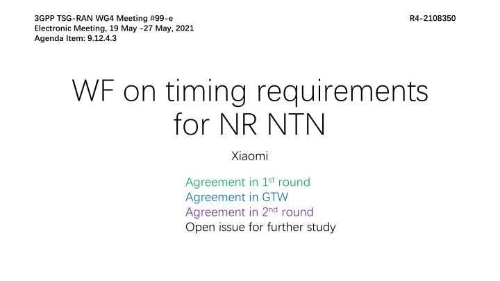 3gpp tsg ran wg4 meeting 99 e electronic meeting