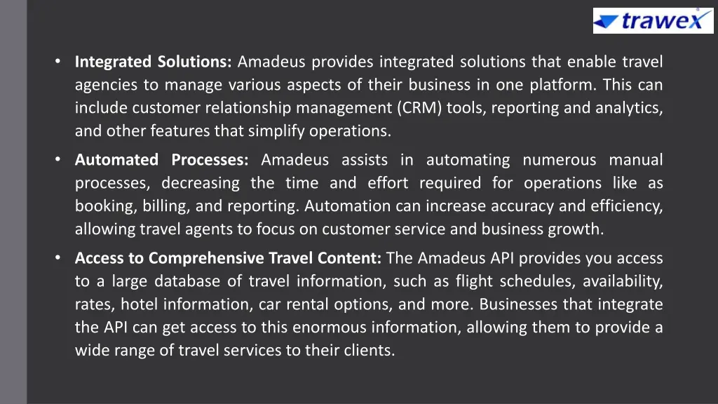 integrated solutions amadeus provides integrated