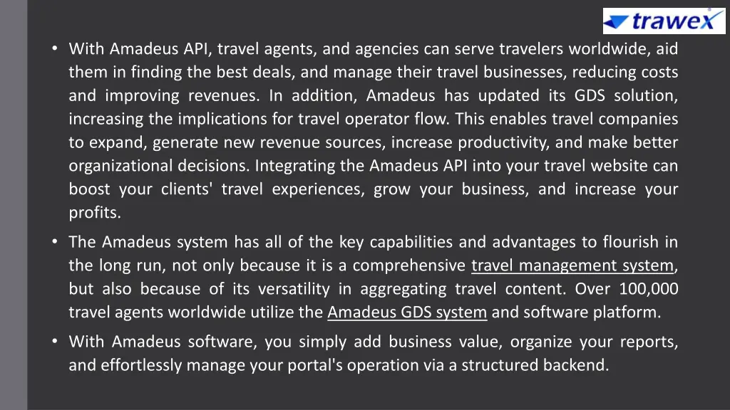 with amadeus api travel agents and agencies