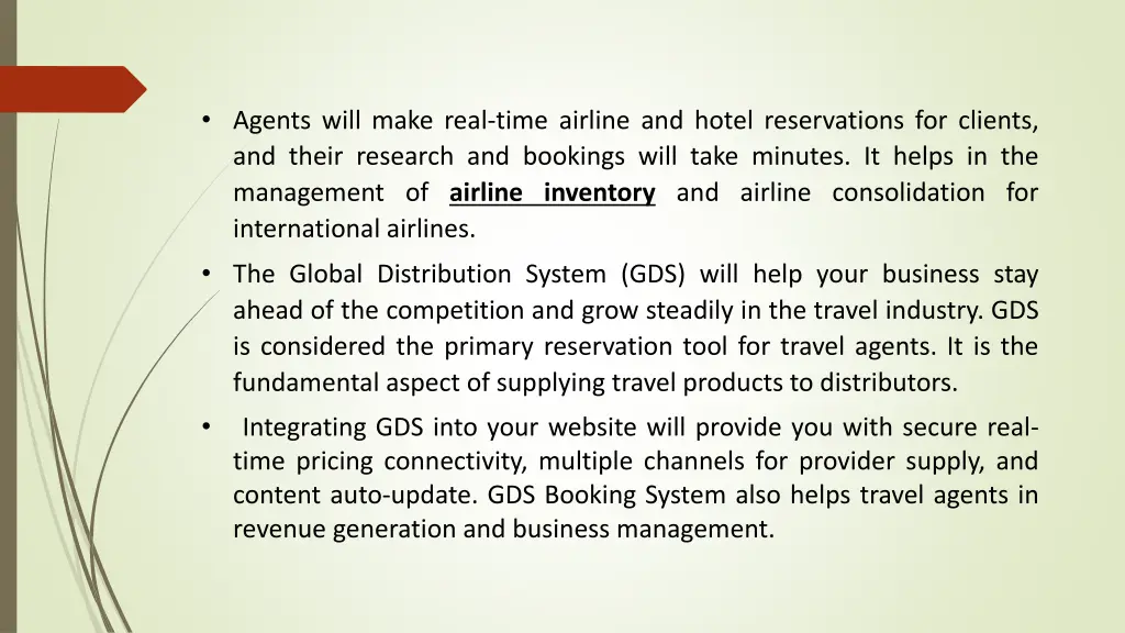 agents will make real time airline and hotel