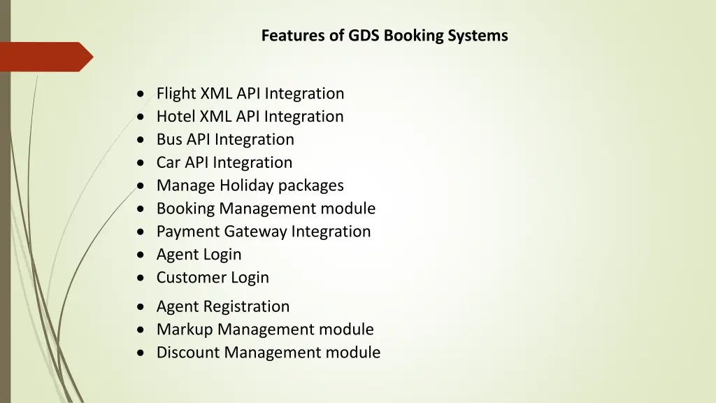 features of gds booking systems