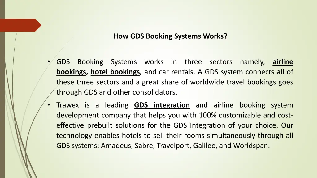 how gds booking systems works