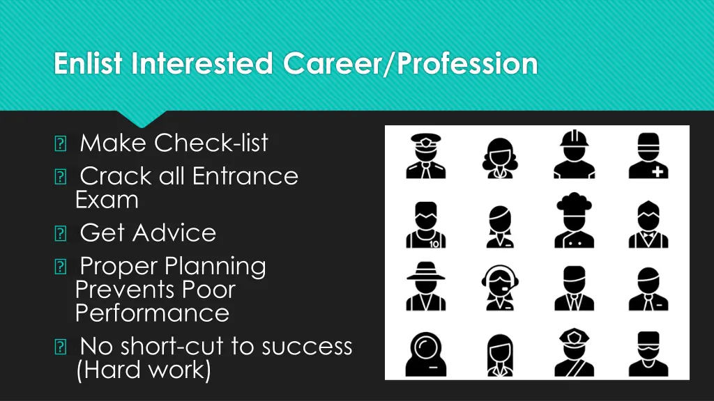 enlist interested career profession