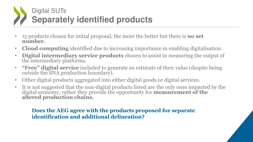 digital suts separately identified products