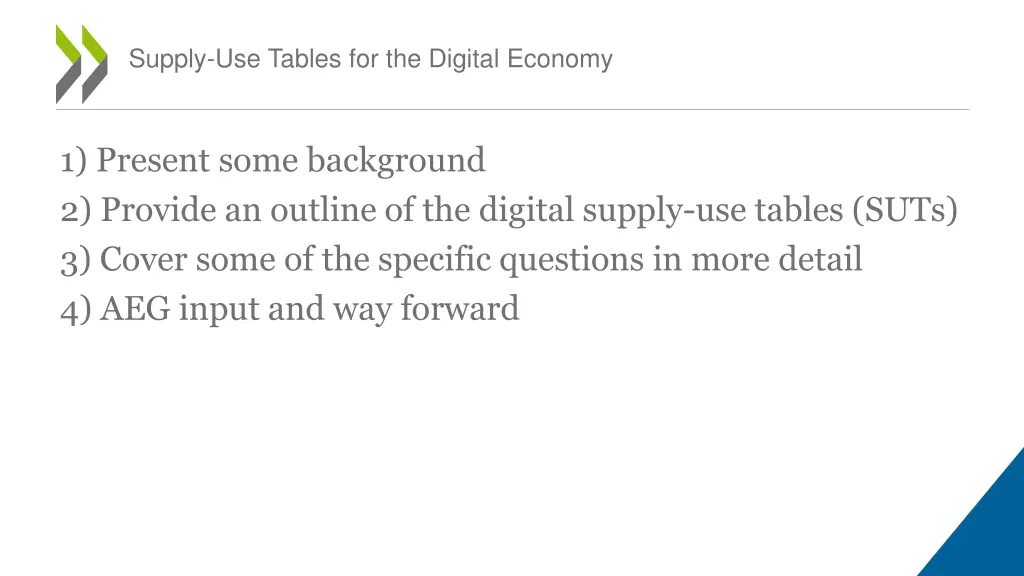 supply use tables for the digital economy