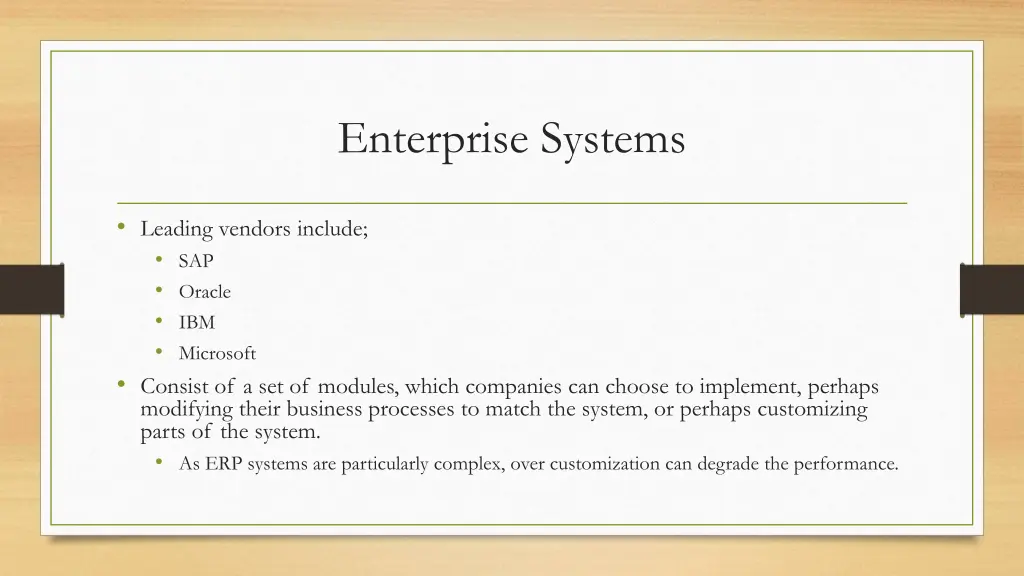 enterprise systems 1