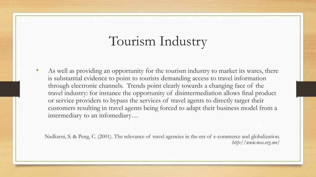 tourism industry 2